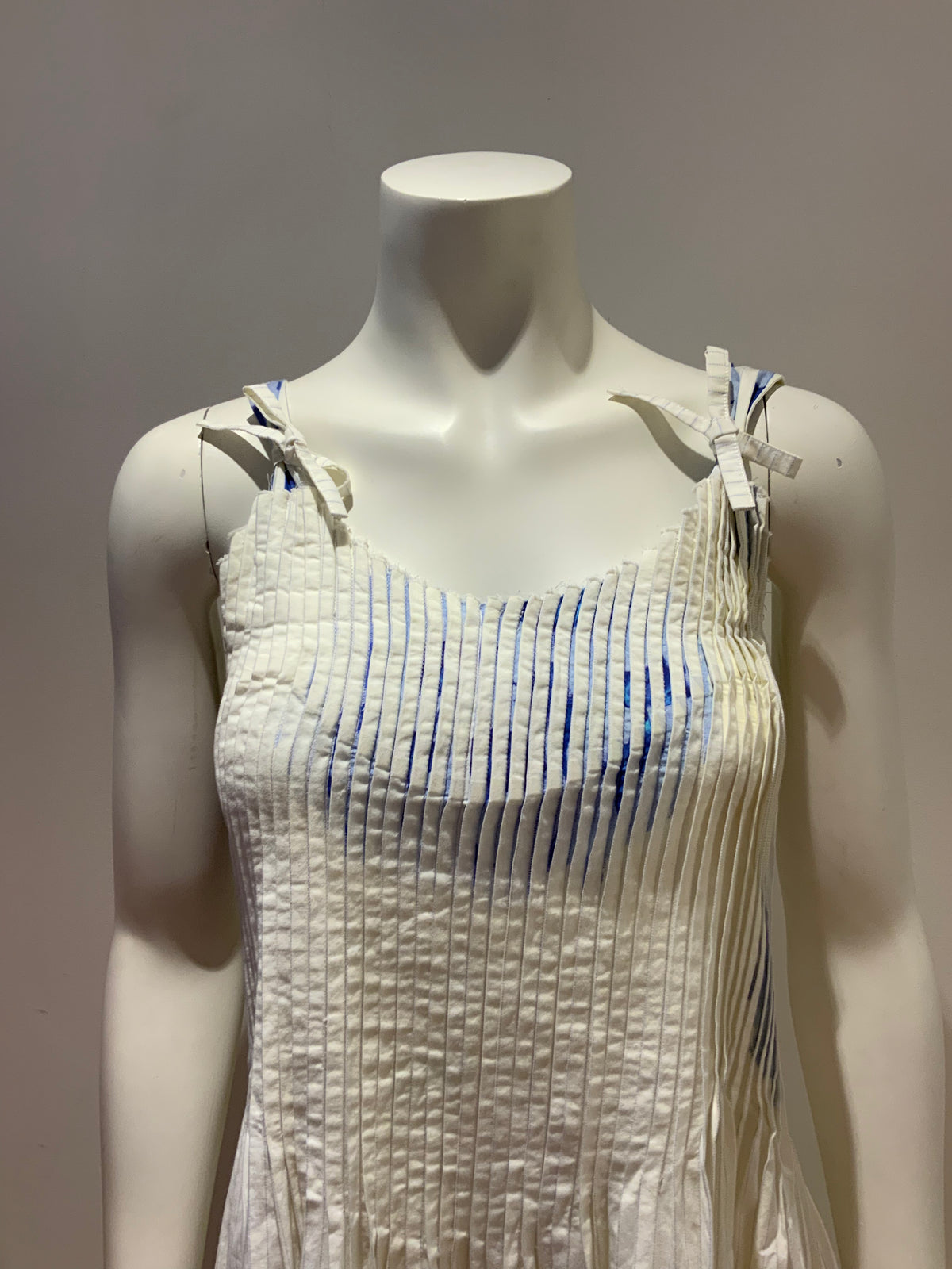 ROBERTS WOOD Pleated COTTON Summer DRESS SIZE S Small ladies