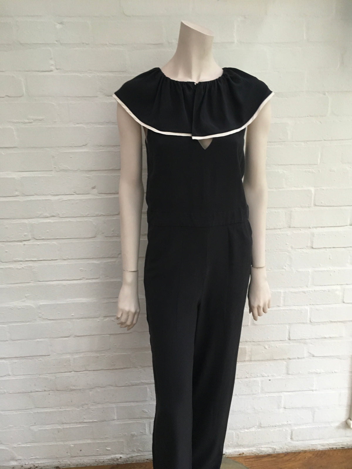 CHLOÉ Chloe Ruffled silk crepe de chine jumpsuit Ladies