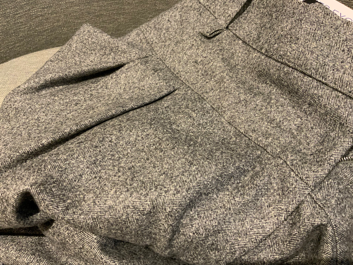Limited LOUIS VUITTON Balloon Grey Wool Pants Trousers Size F 38 UK 10 US 6 ladies