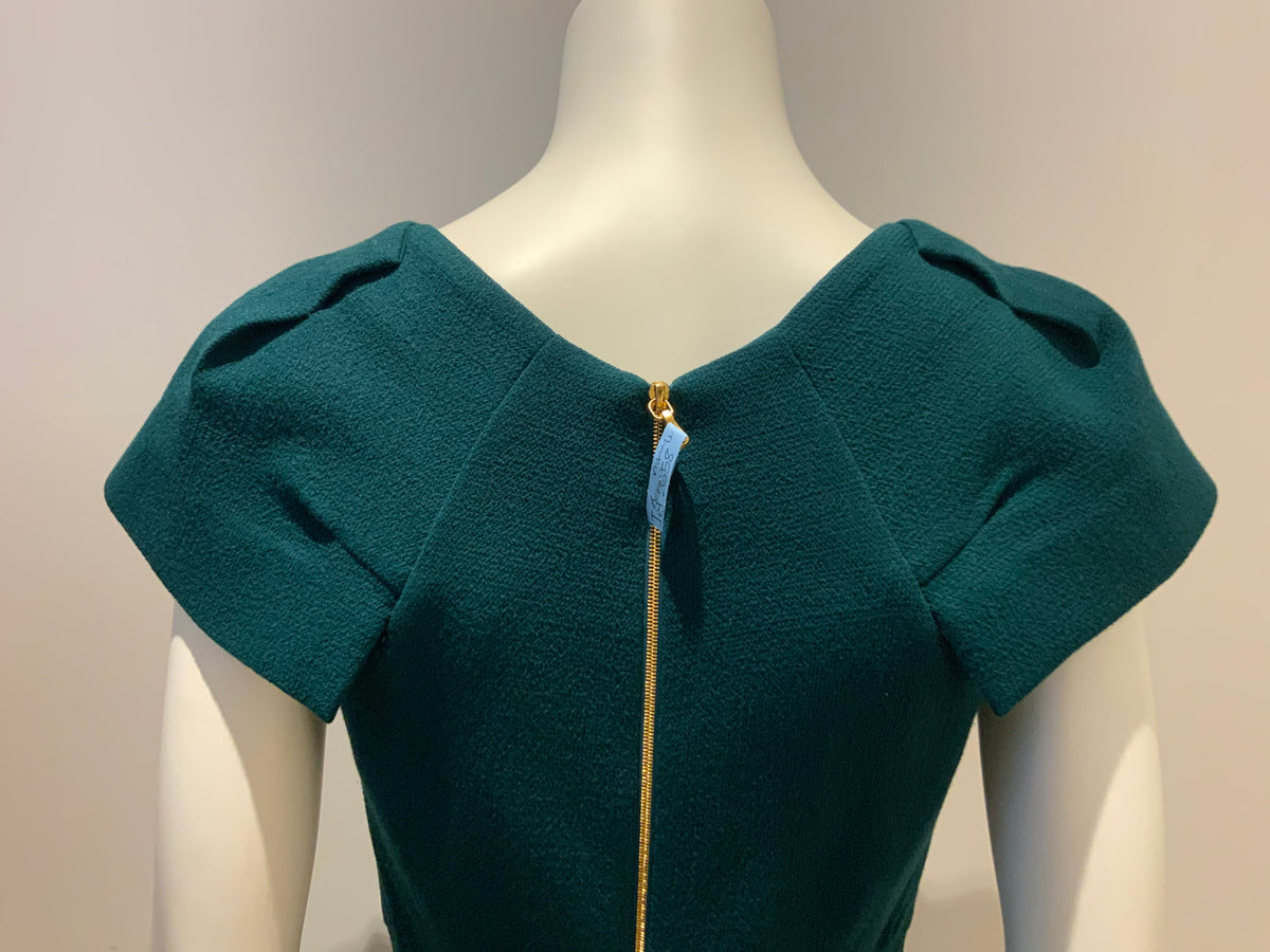 Celebrities favorite gorgeous rm roland mouret scirocco origami teal dress UK 12 ladies