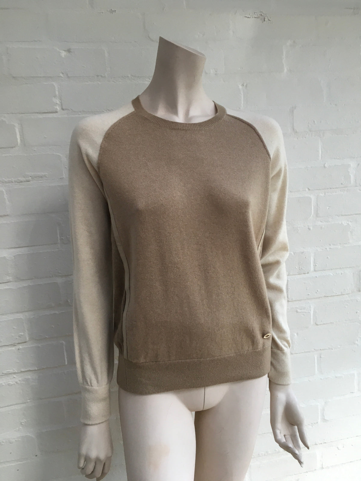 Loro Piana Ladies BABY CASHMERE Colorblock Jumper Sweater Pullover I 38 XS ladies