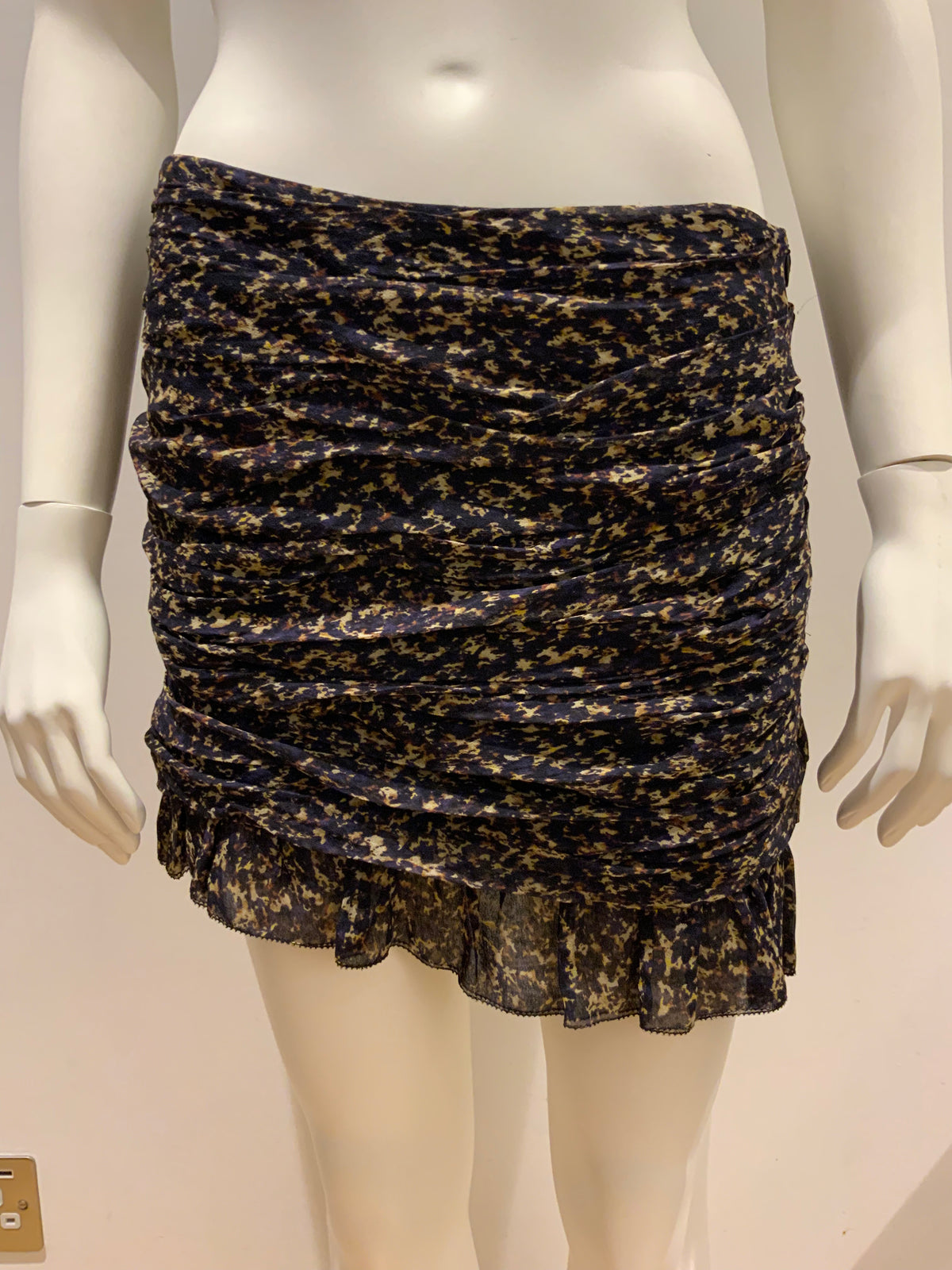 JOSEPH Silk Mini Rauch Skirt Size I 38 XS ladies