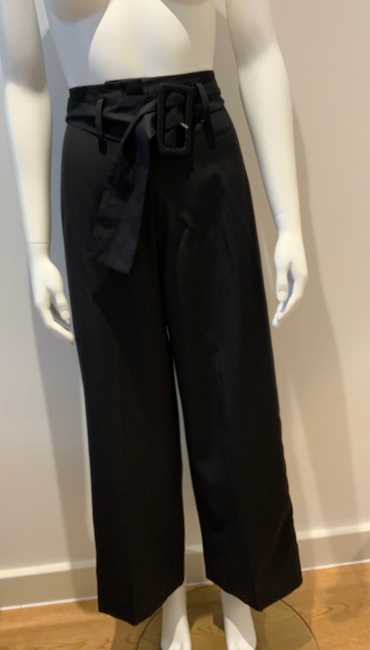 Amazing Rare Racil tuxedo wool high waisted belted pants trousers 36 UK 8 US 4 ladies