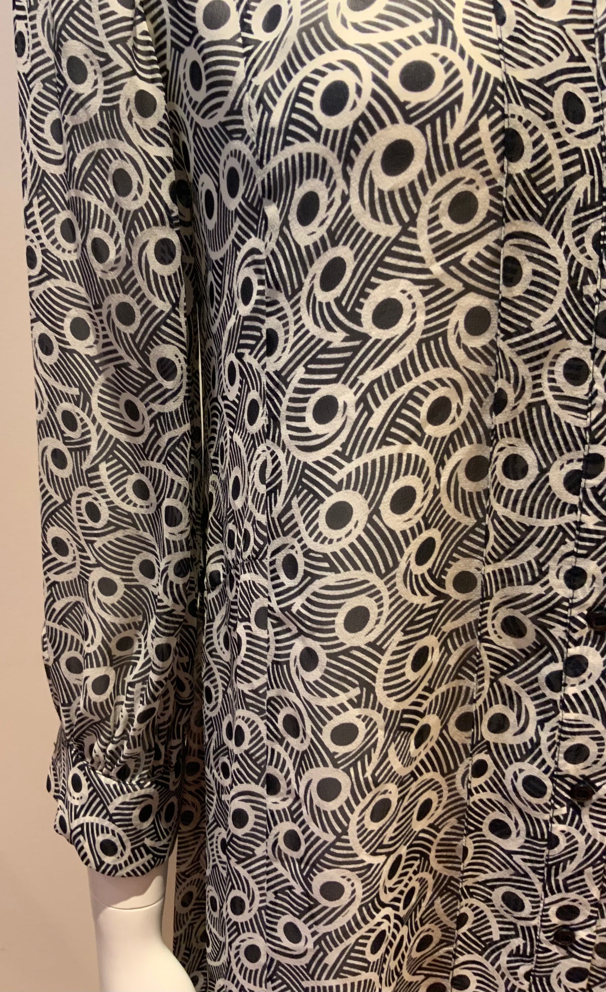 Louise Kennedy silk printed shirt dress Size UK 10 US 6 ladies