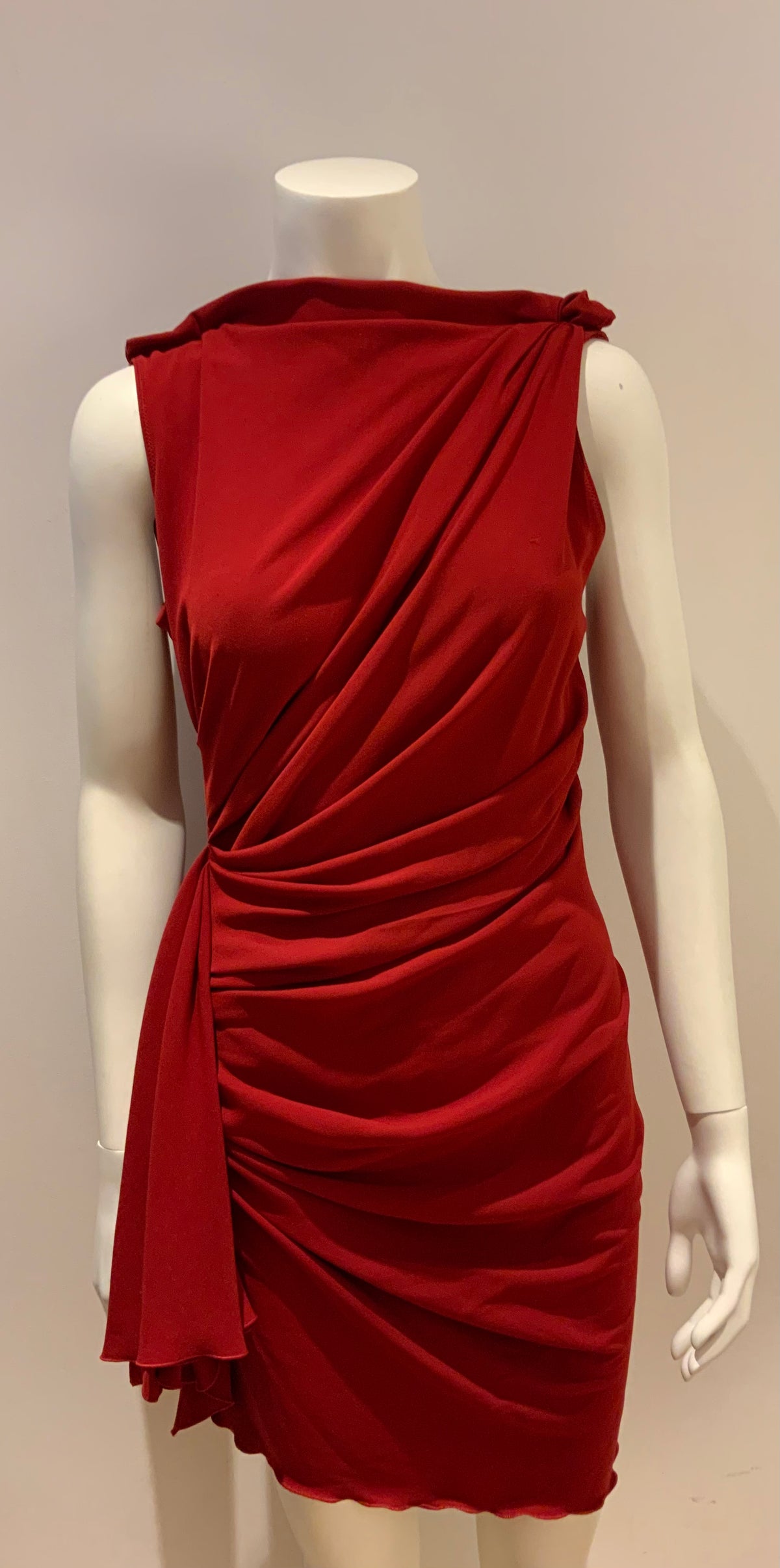 LANVIN 10 years Collection Runaway Iconic Red Dress SZ S small ladies