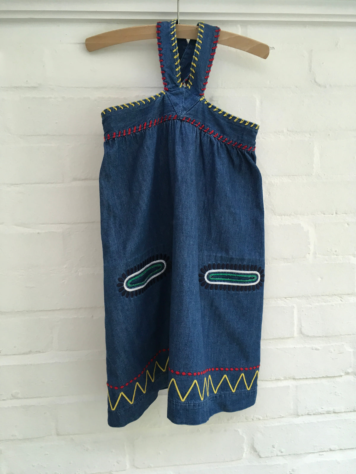 Stella McCartney KIDS Girls' Ethnic-style chambray denim jeans dress Children