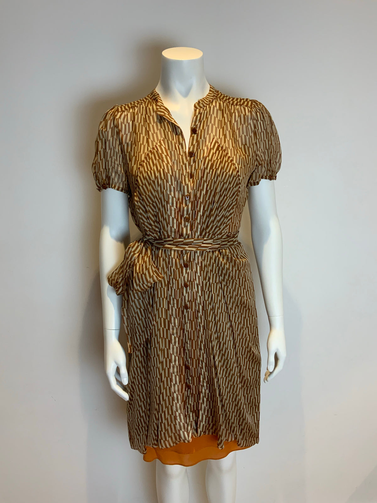 JASMINE DI MILO RUNAWAY PRINTED SILK DRESS UK 14 US 10 EU 42 ladies