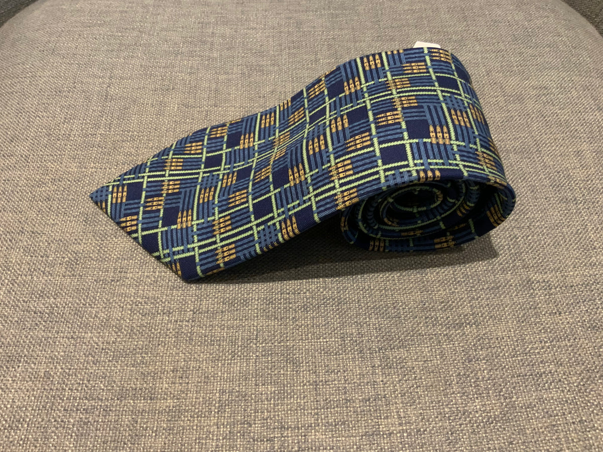Hermès HERMES Paris Tie 32 IA Navy Blue Belt Links Suspenders Neck Tie men