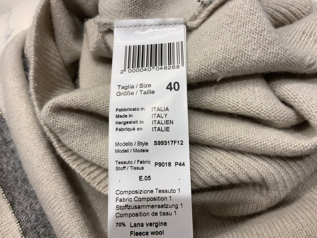 Le Civette Monili Cashmere & Wool Alpaca insert sweater jumper Size I 40 S Small ladies