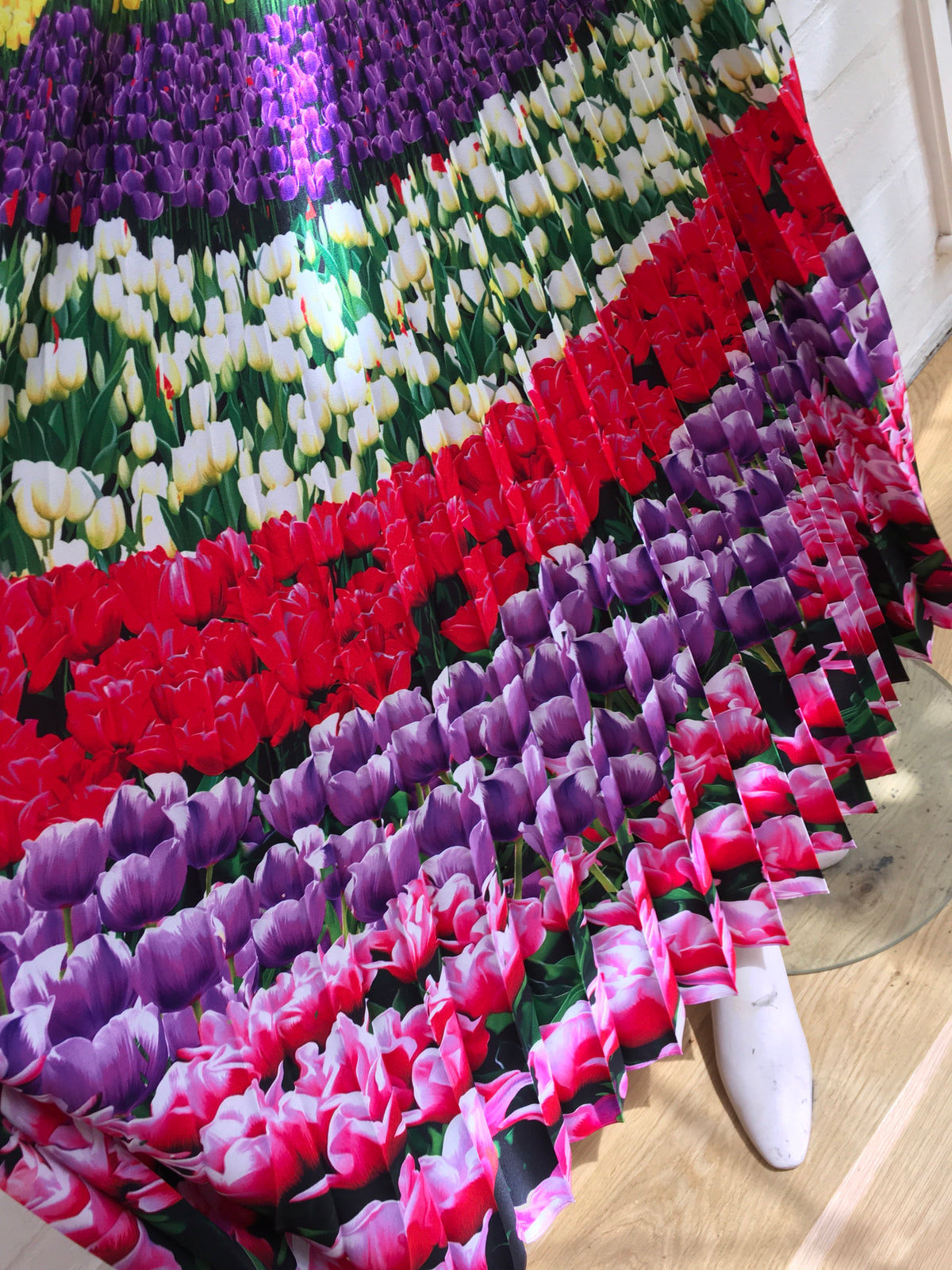 MARY KATRANTZOU Uni Pleated Floral-Print Crepe De Chine Midi Skirt 2019 Ladies