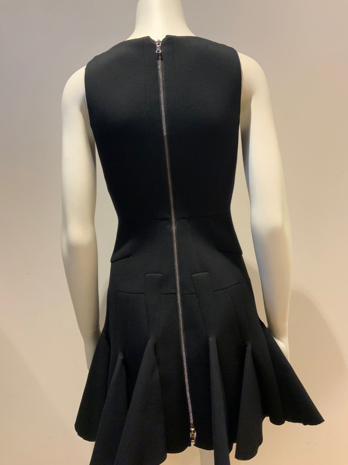 Antonio Berardi LBD little black Fit & flare dress SIZE I 38 US 2 UK 6 XS ladies