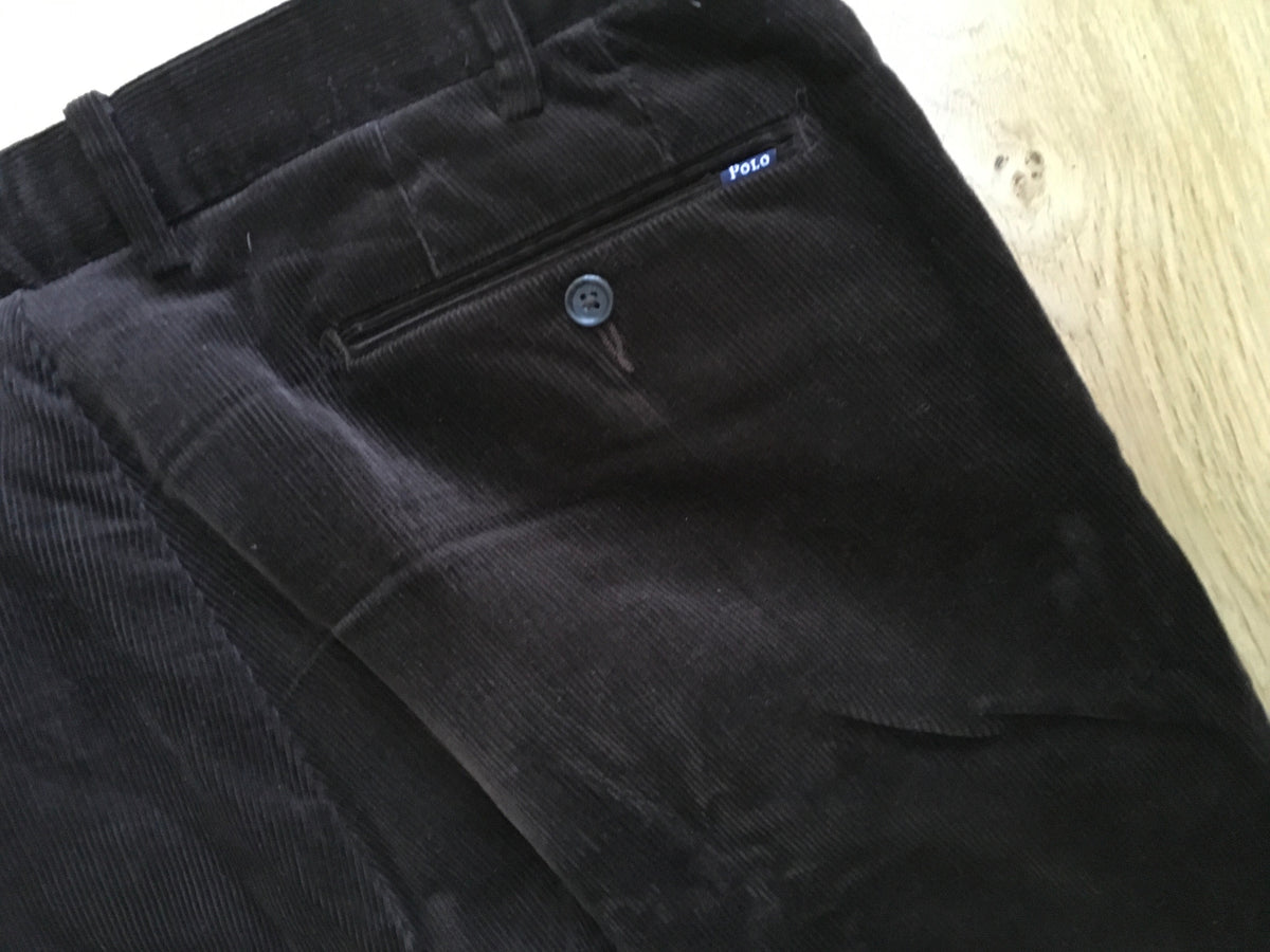 Ralph Lauren Polo Men's Brown Stretch Slim Fit Corduroy Pants Trousers Men