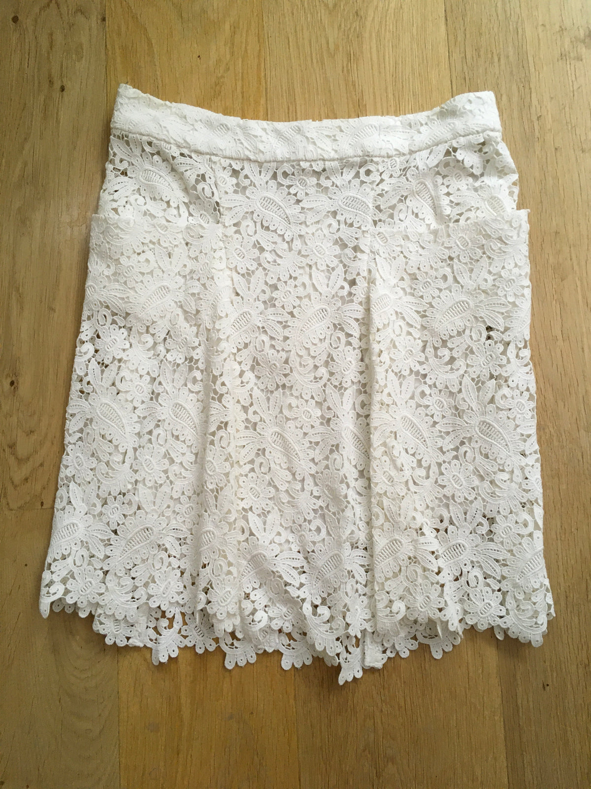 Maje Joelle Cotton-guipure Lace Skirt Size F 38 UK 10 US 6 ladies