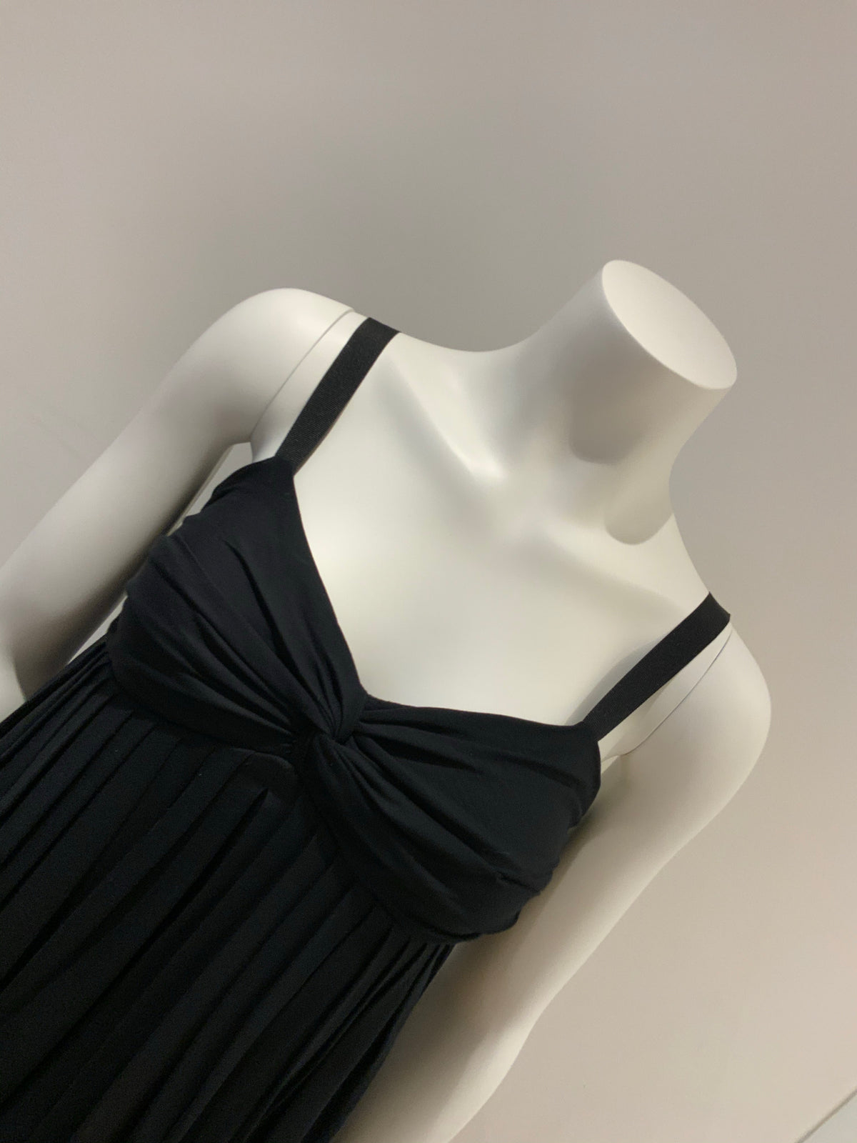 CATHERINE MALANDRINO DRESS BLACK PLEATED DRESS $525.00Y Size US 2 UK 6 XS ladies