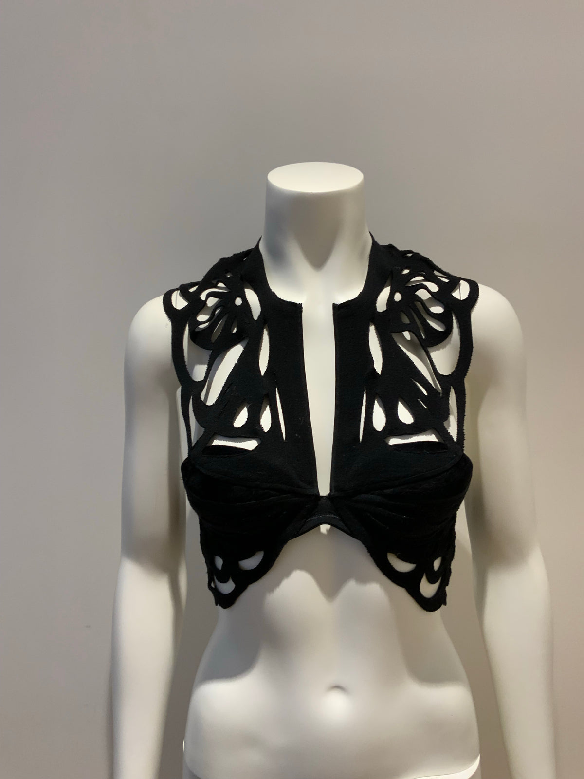 JASMINE DI MILO LADY GAGA RUNAWAY WOOL LASER CUT BRA SIZE UK 8 US 4 EU 36 ladies