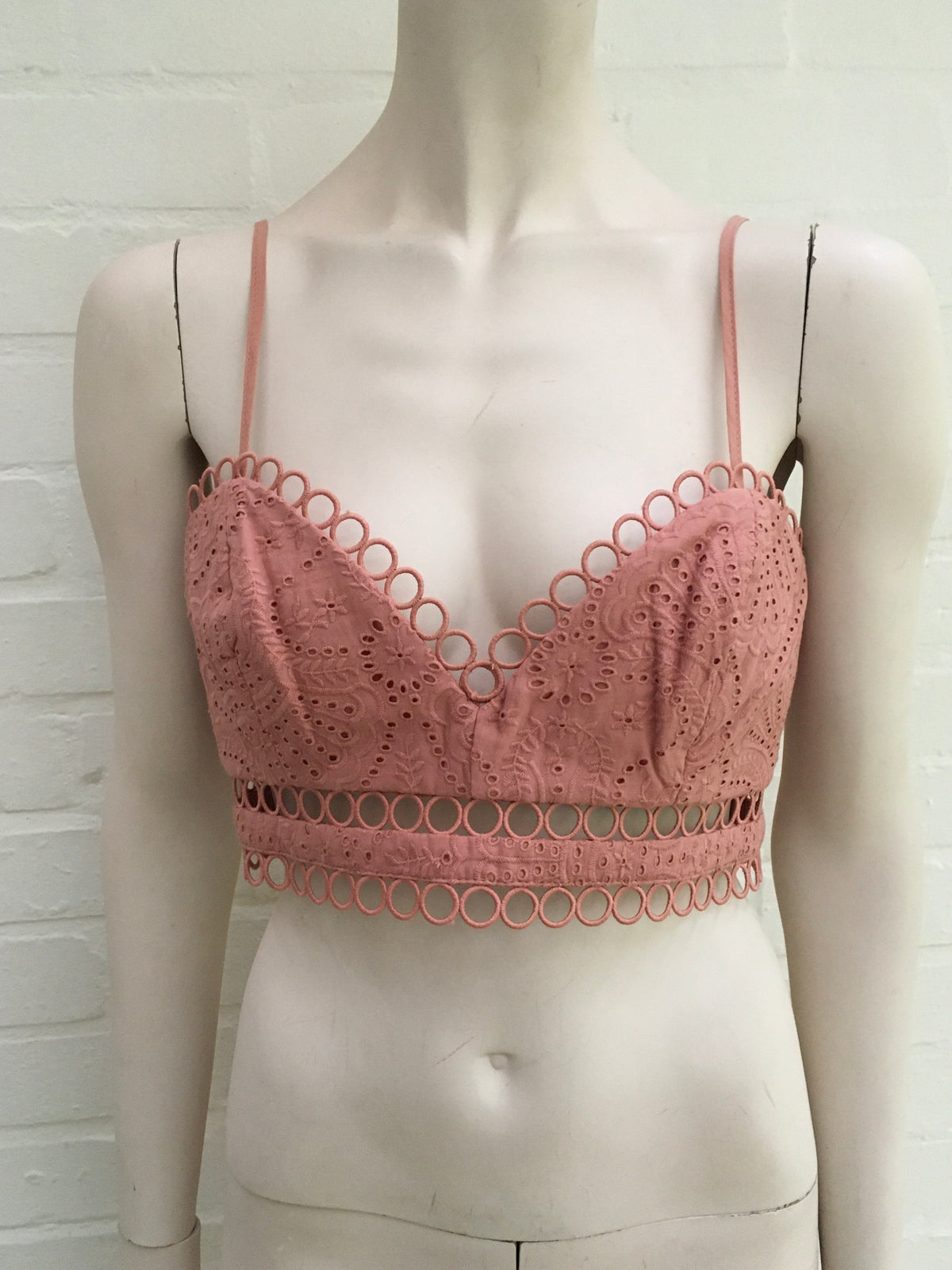 ZIMMERMANN Jasper Fan Cropped Bra Top Size 2 UK 12 US 8 Ladies