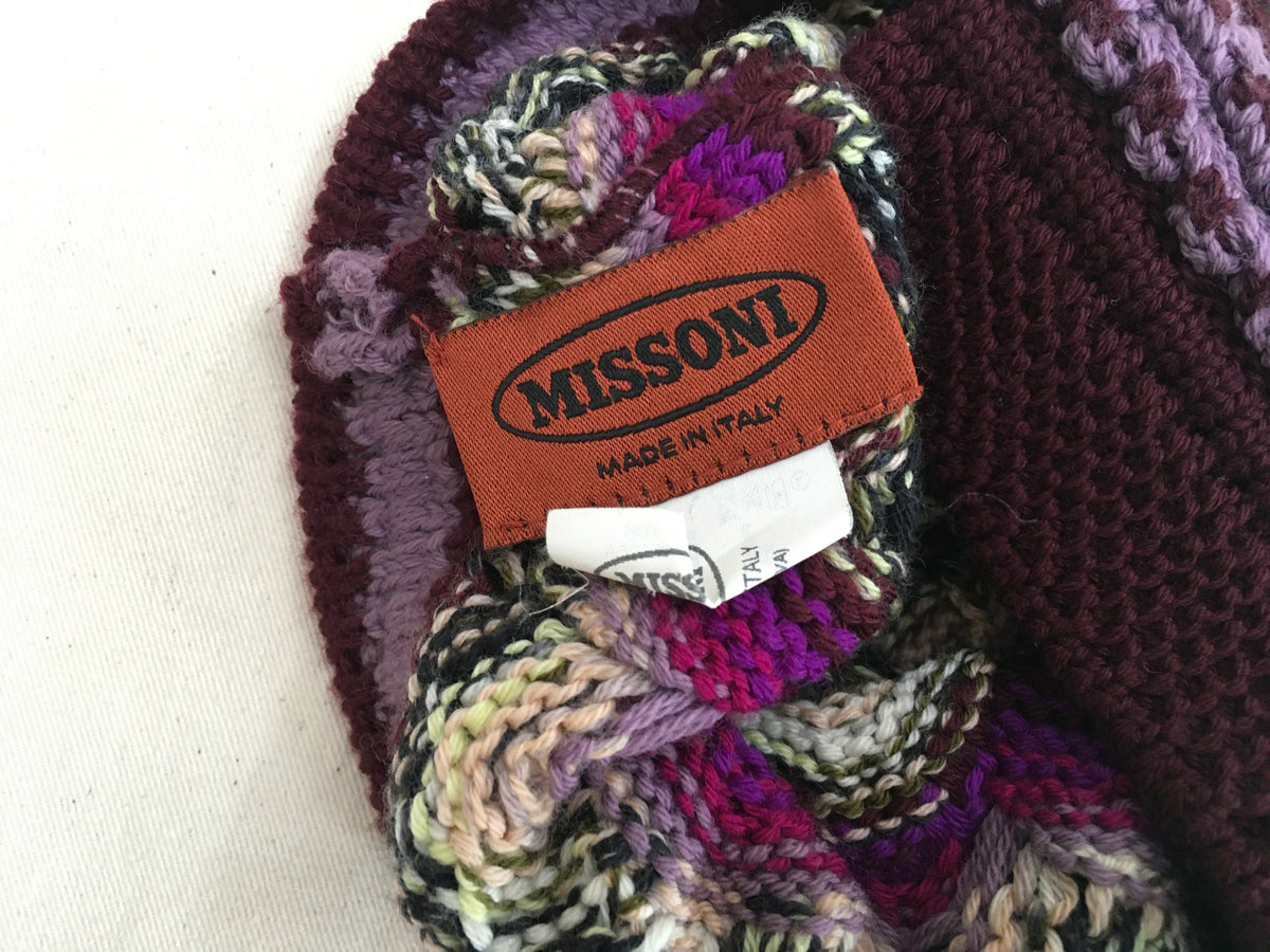 MISSONI Wool Beanie Knit Hat ladies