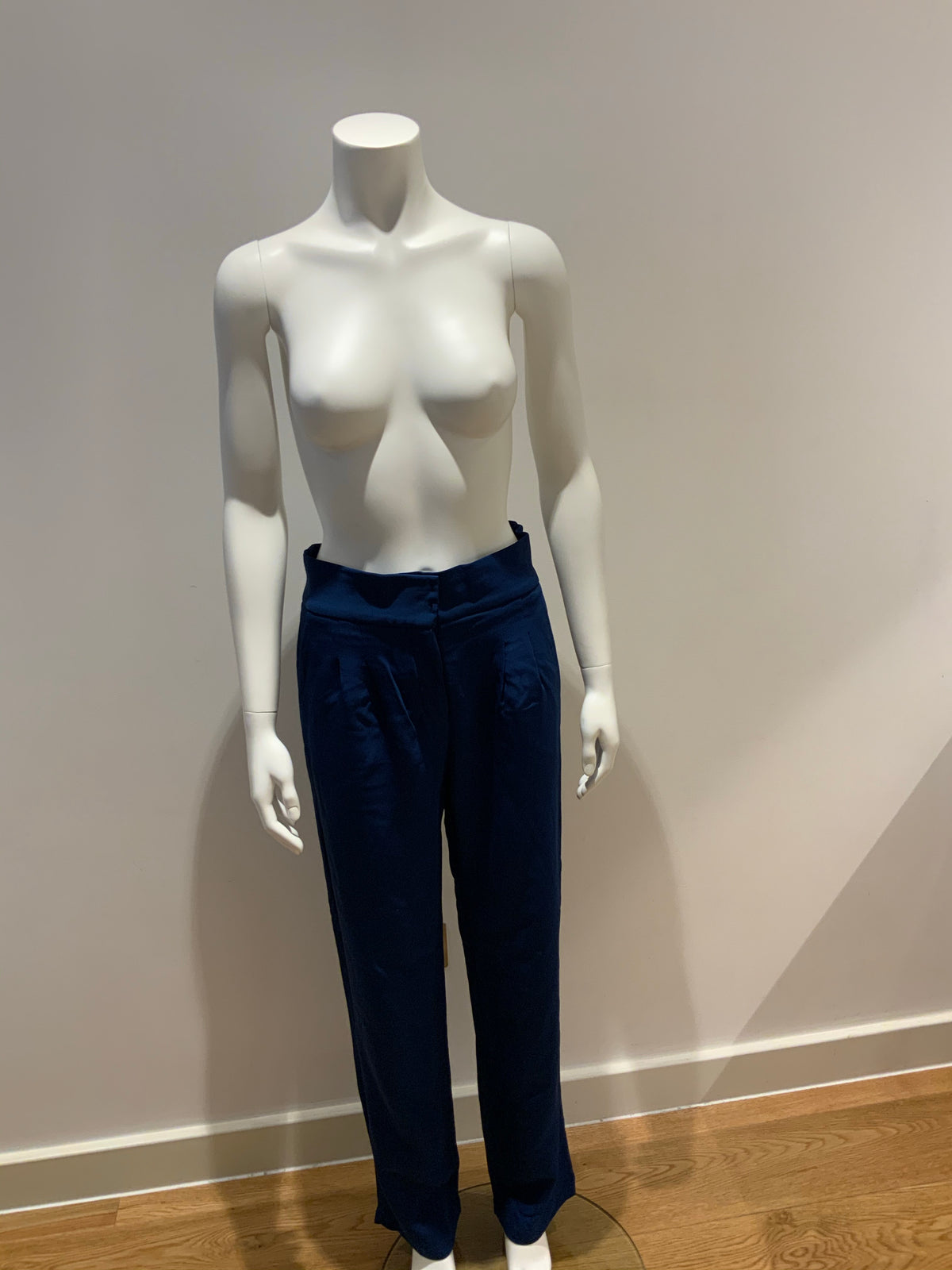 Amazing MIXED Brazil High Waisted Blue Pants Trousers Size 38 UK 10 US 6 ladies