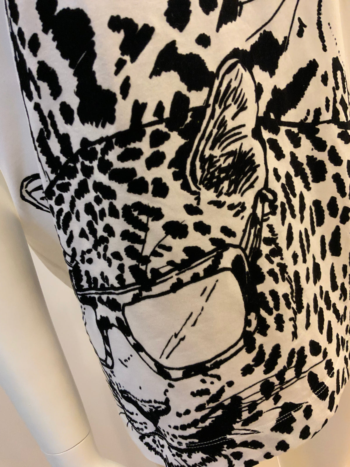 Stella McCartney Velvet Leopard T shirt Size I 40 UK 8 US 6 S small ladies