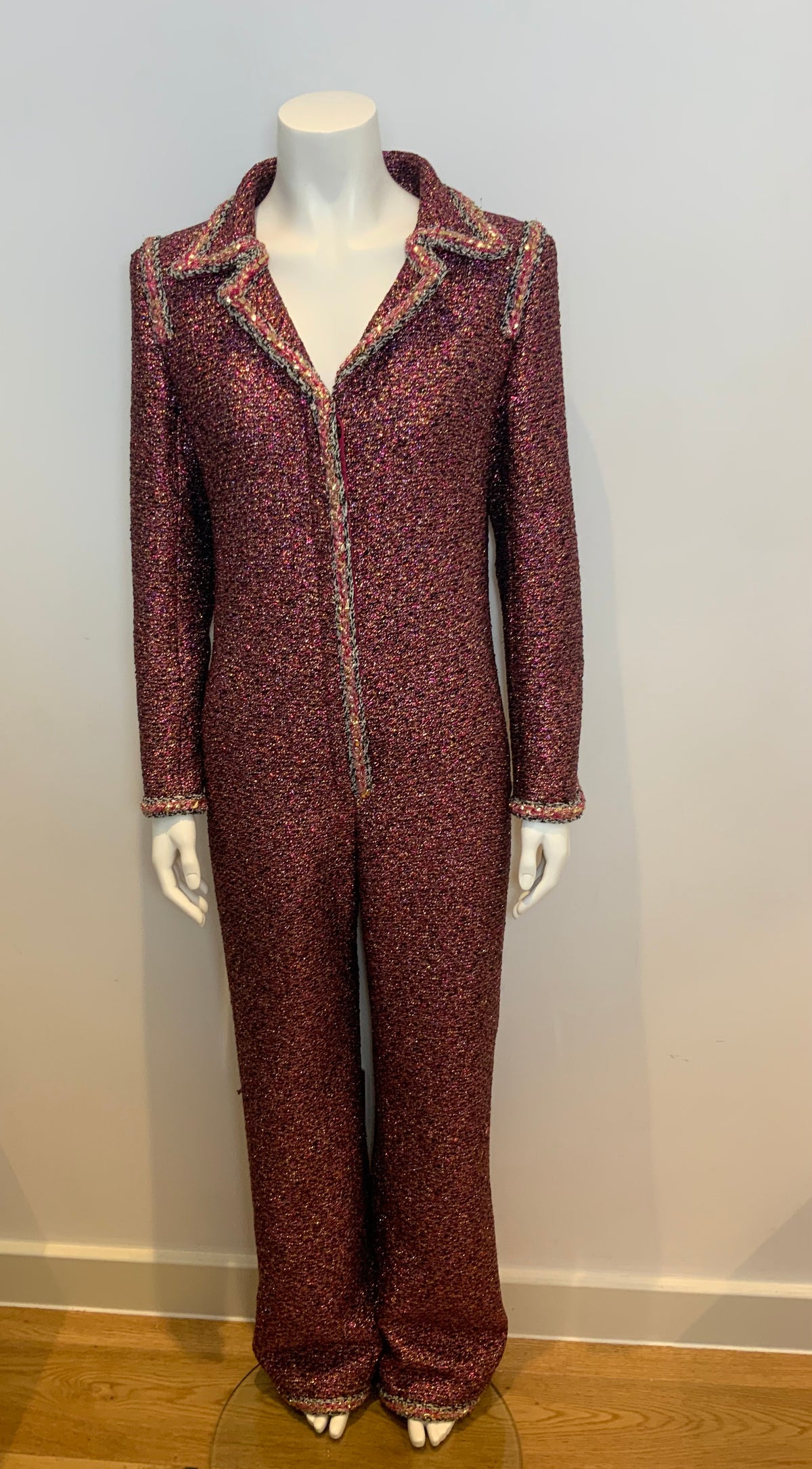 Amazing Chanel 2020 Metallic Iridescent MÉTIERS D’ ART jumpsuit F 42 UK 14 US 10 ladies