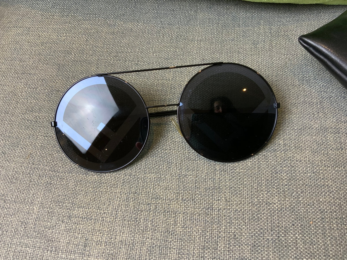Fendi FF0285/S Oval Round Mirrored Sunglasses ladies