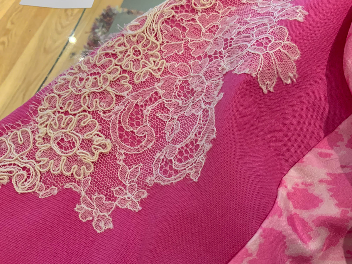 Guillaume d'Agon haute couture Pink Three Pieces Set Size F 42 UK 14 US 10 ladies