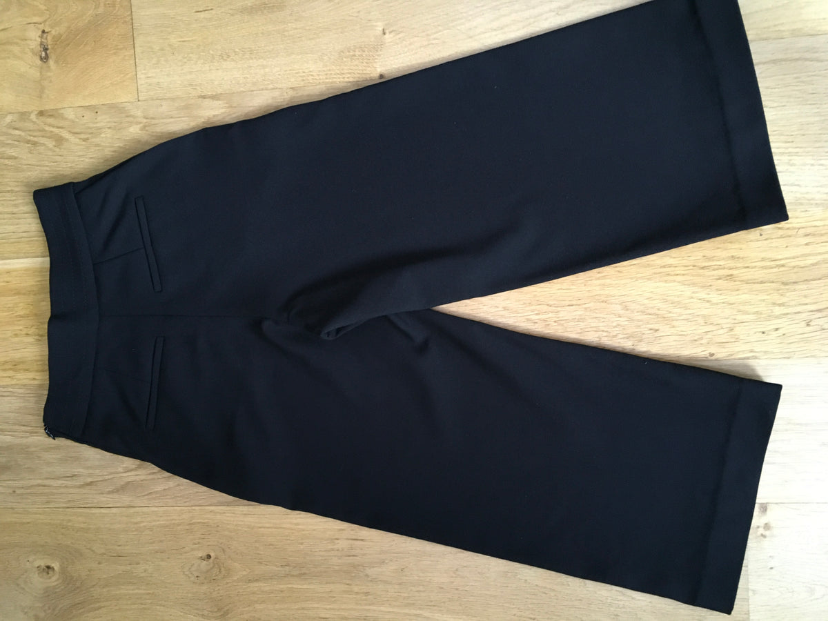 RED VALENTINO BLACK CULLOT WITH BELT DETAIL PANTS TROUSERS SIZE I 38 Ladies