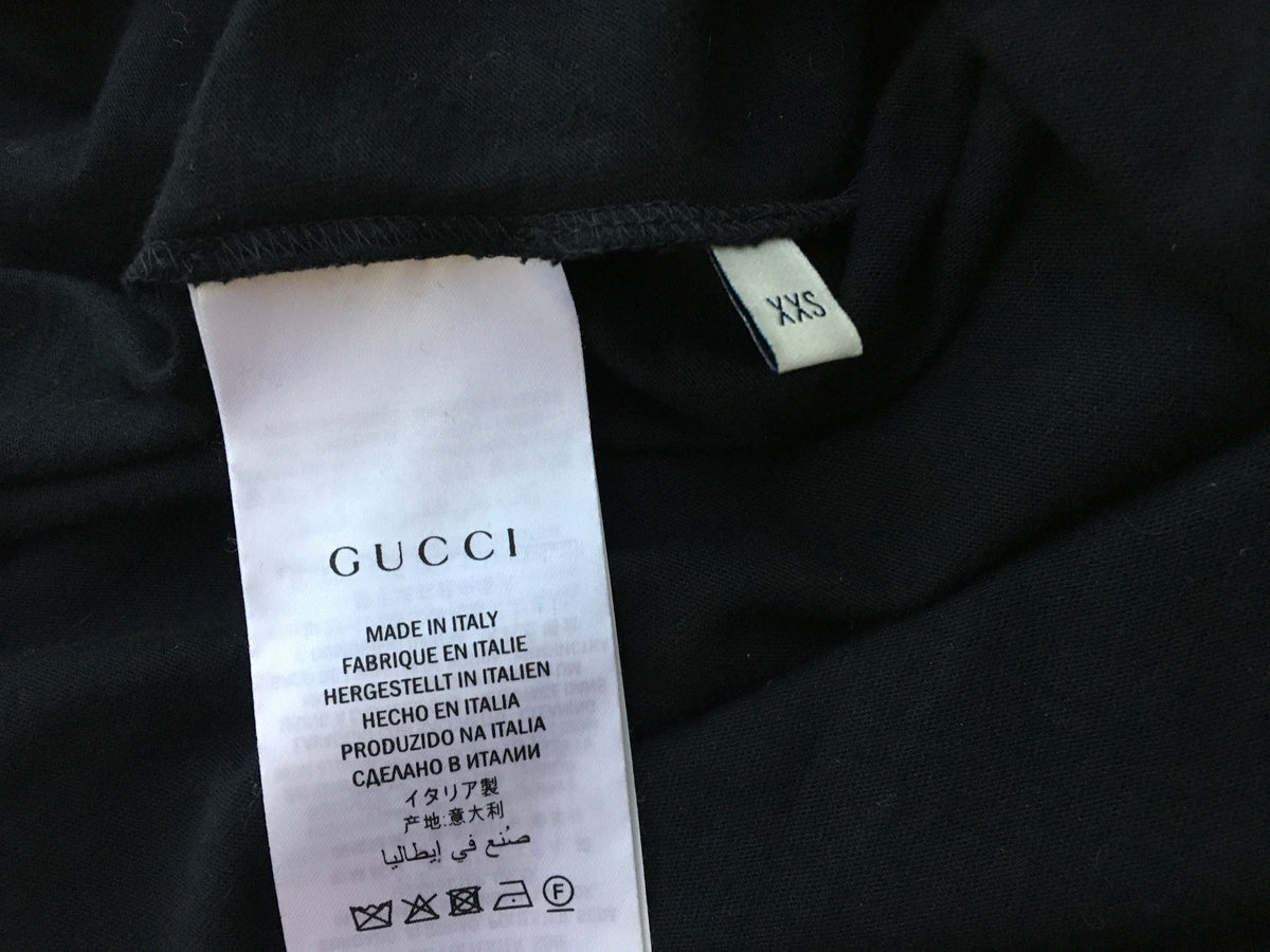 Gucci Tiger embroidered "HOLLYWOOD " Sequins T-Shirt Size XXS ladies