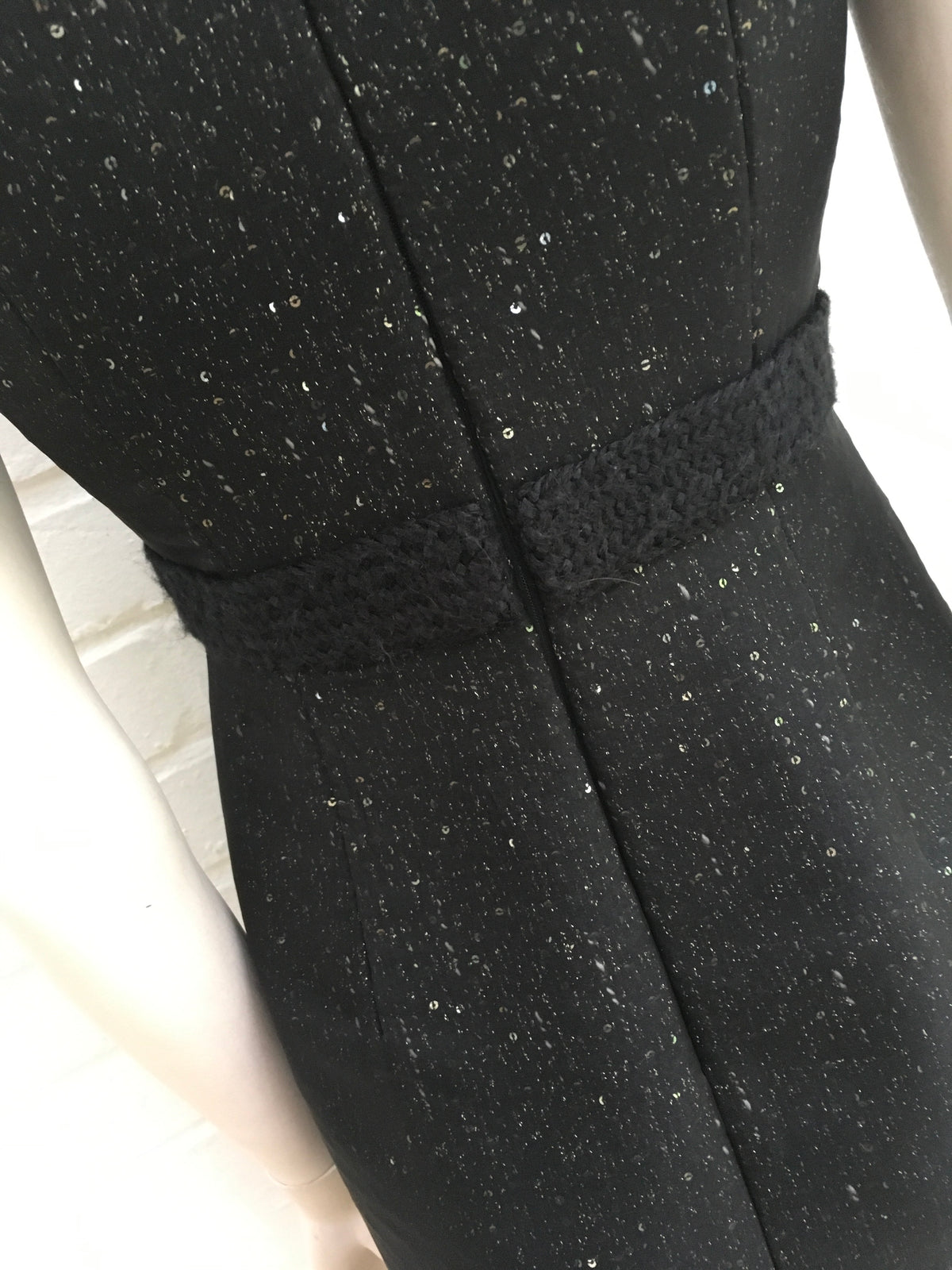 Giambattista Valli RUNAWAY Wool Sequins Shift Dress Size I 38 XXS Ladies