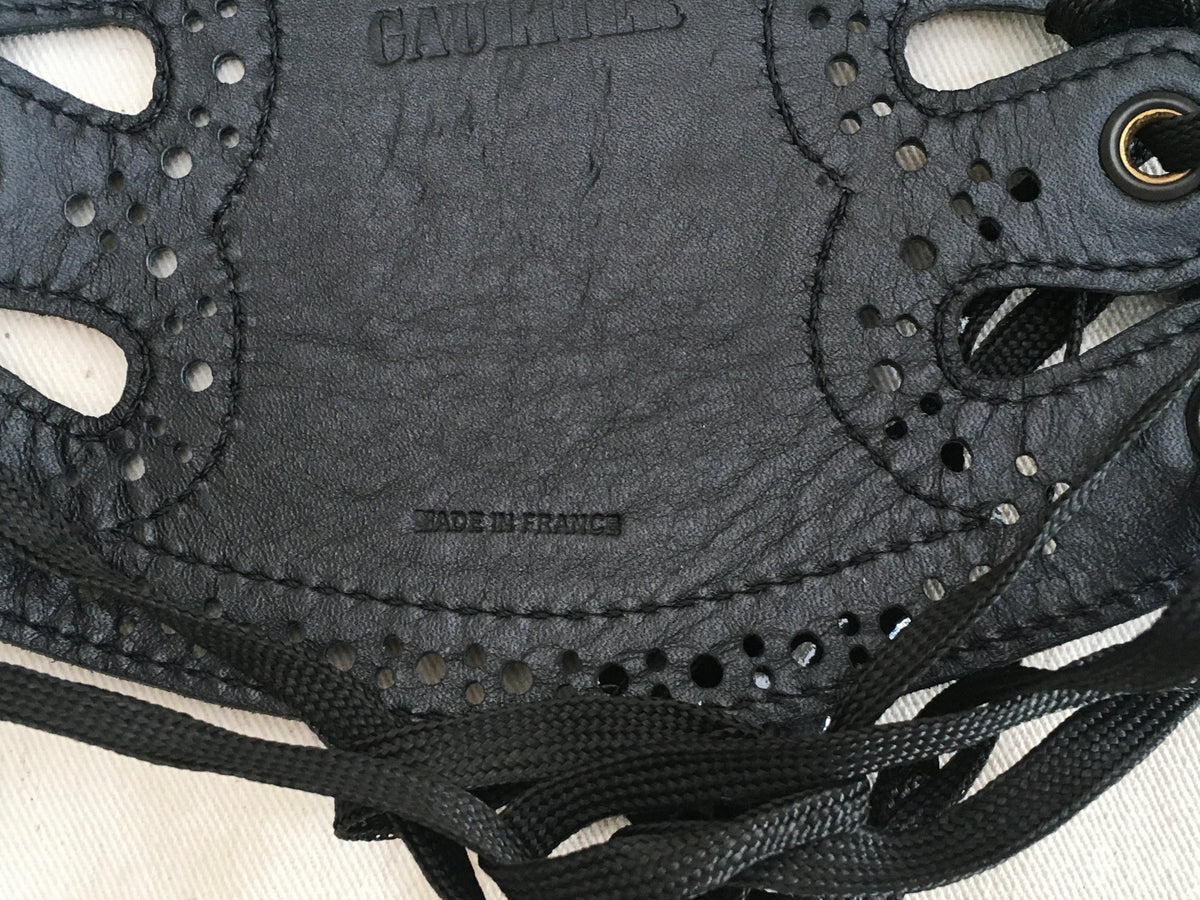 JEAN PAUL GAULTIER patent leather bondage corset belt ladies