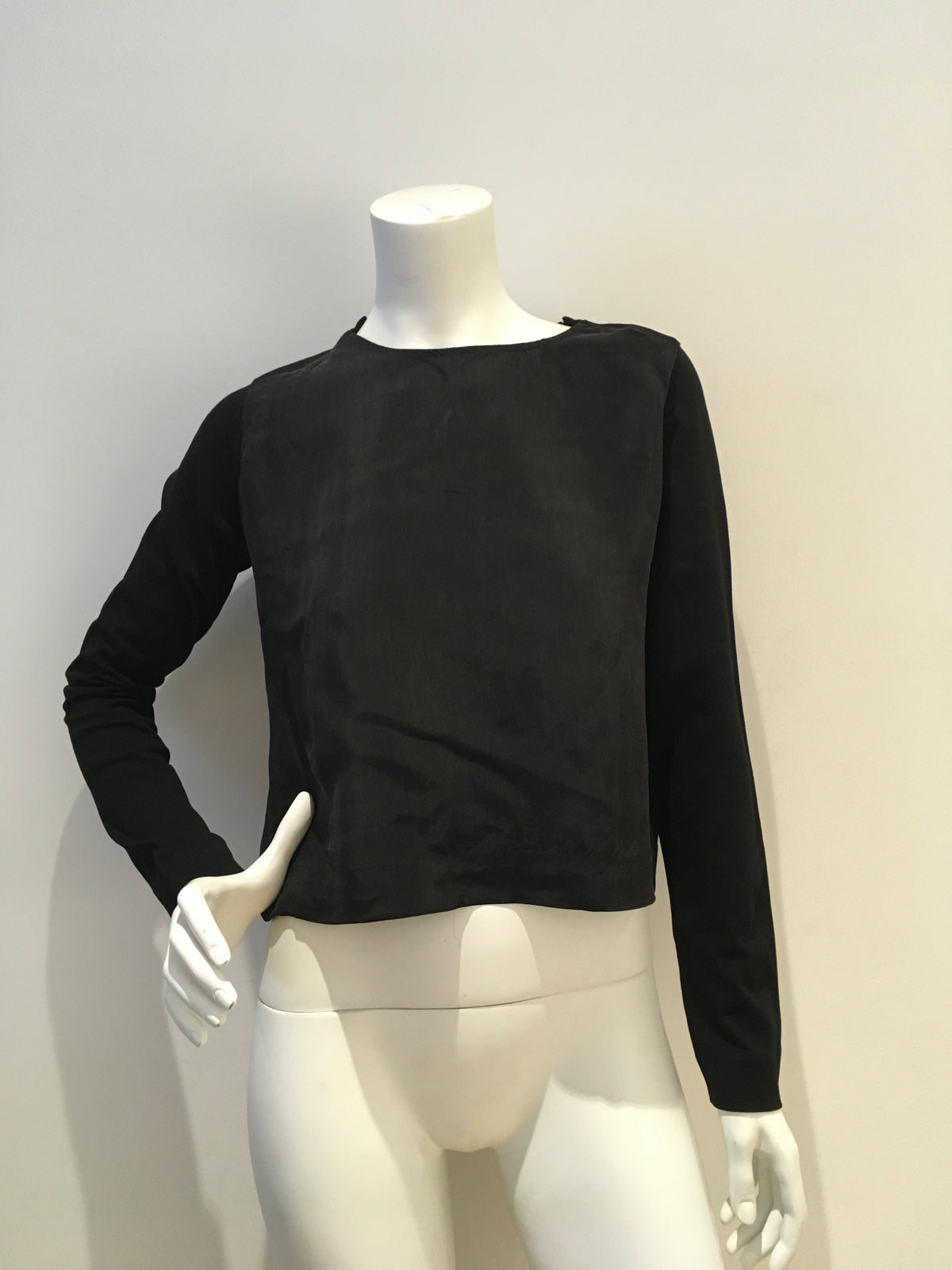COS Layered Black Blouse Size S small ladies