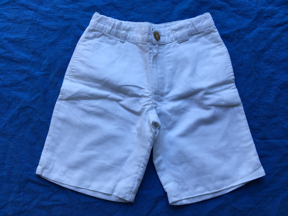 NECK & NECK KIDS Boys Children White Linen Bermuda Shorts 8-9 years 4 years Children