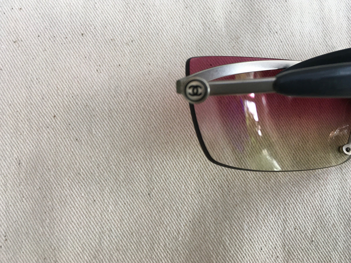 CHANEL 1994 4008 Pink Gradient Lens Frameless Sunglasses ladies
