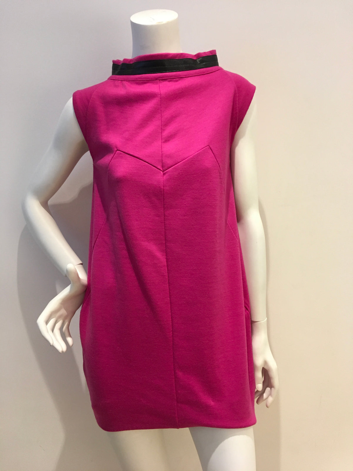 MARC MARC JACOBS PINK Wool sack mini dress Size XS ladies