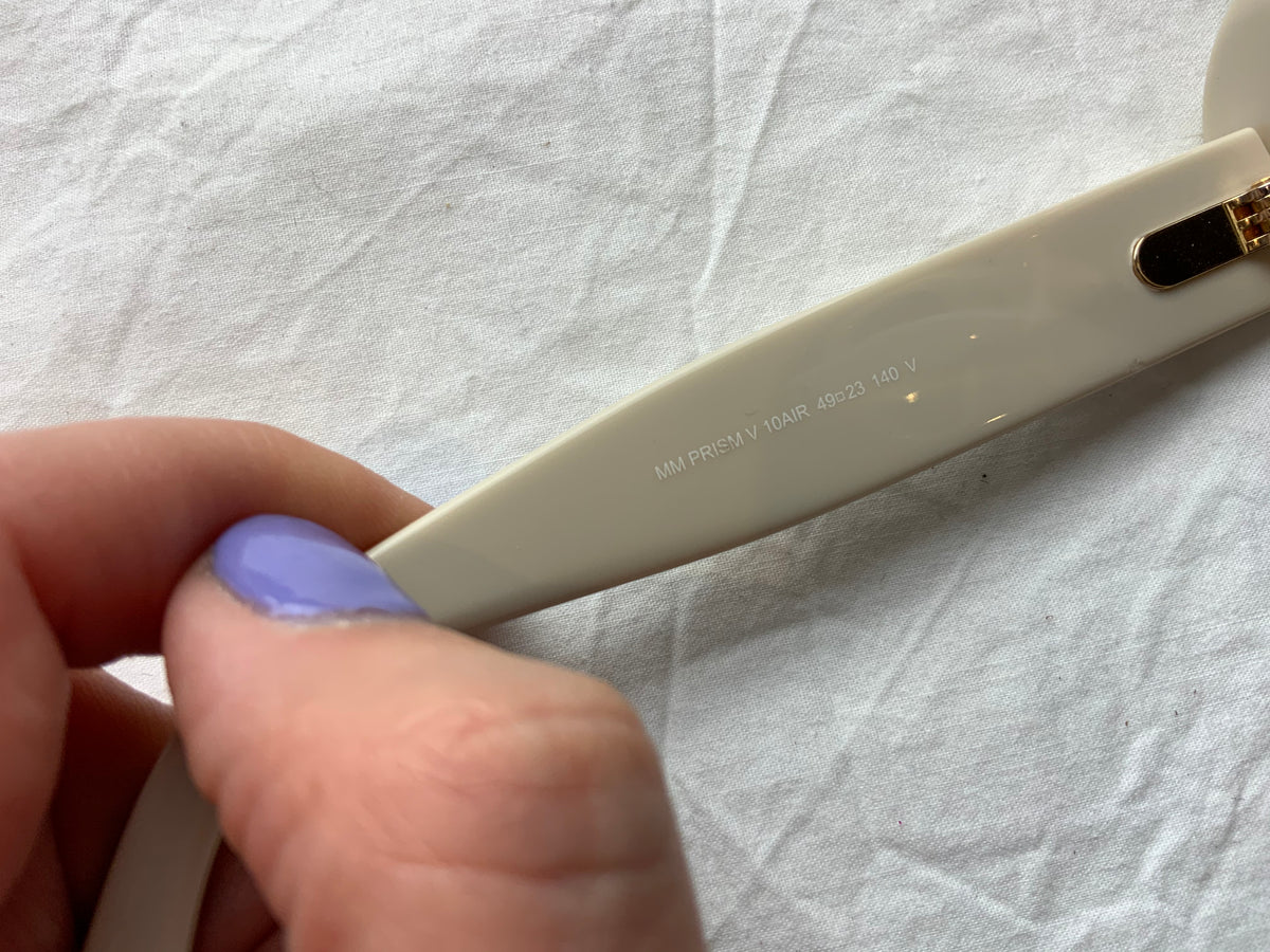 MaxMara MM Prism V-10A White Sunglasses ladies