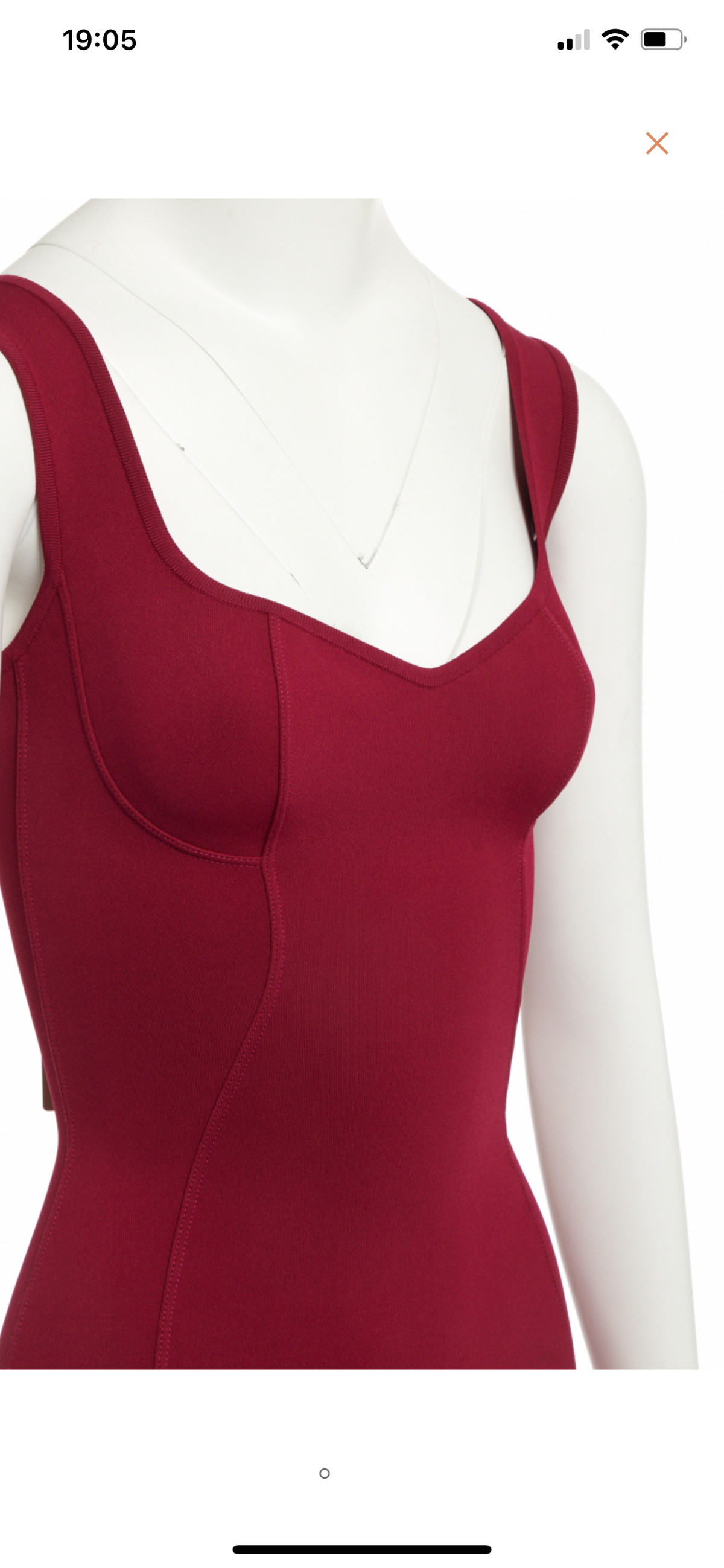 Azzedine Alaïa Alaia Bodycon ete 91 Burgundy Dress F 42 UK 14 US 10 ladies