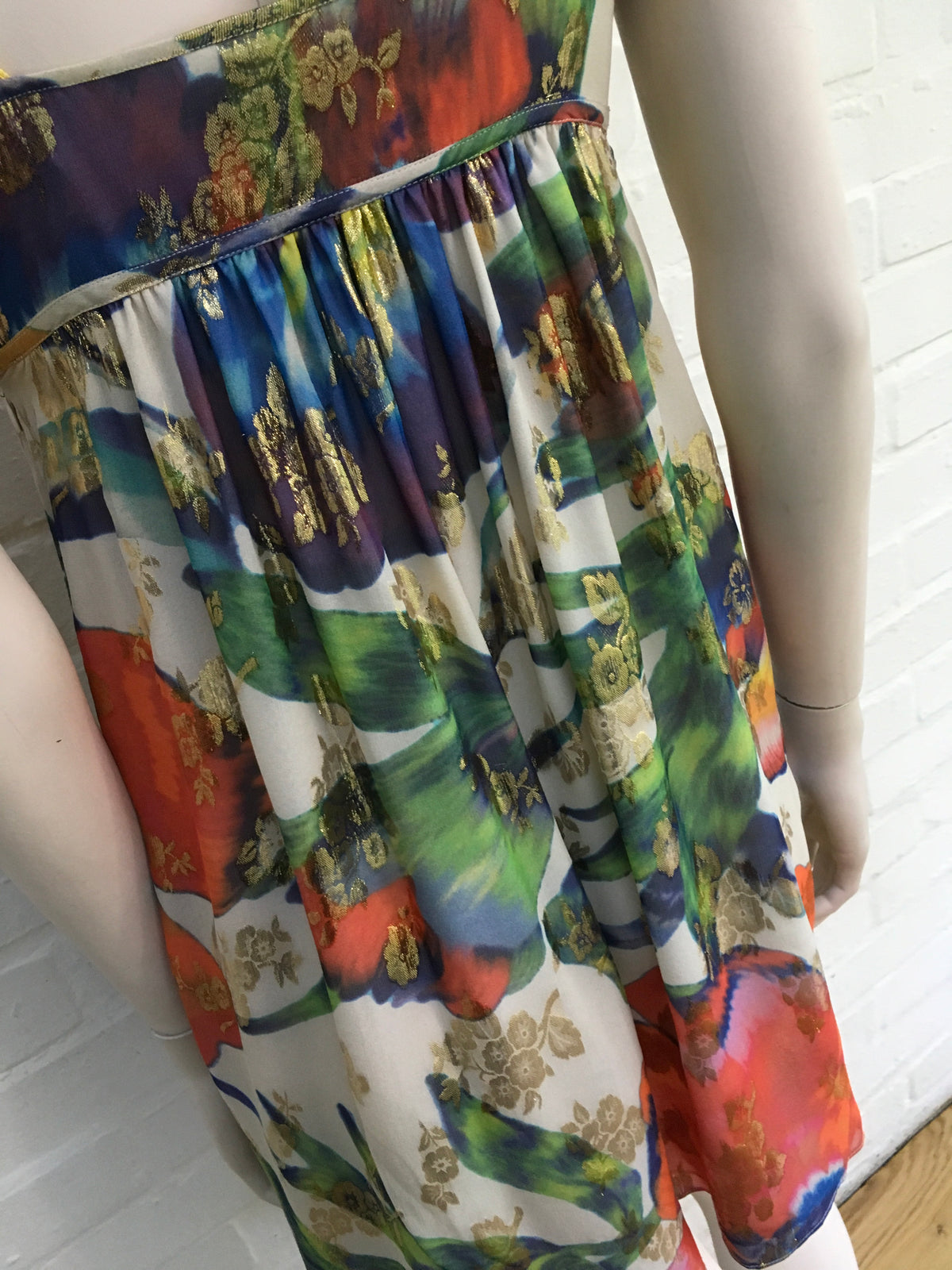 Matthew Williamson Runaway Printed silk maini dress gown Ladies