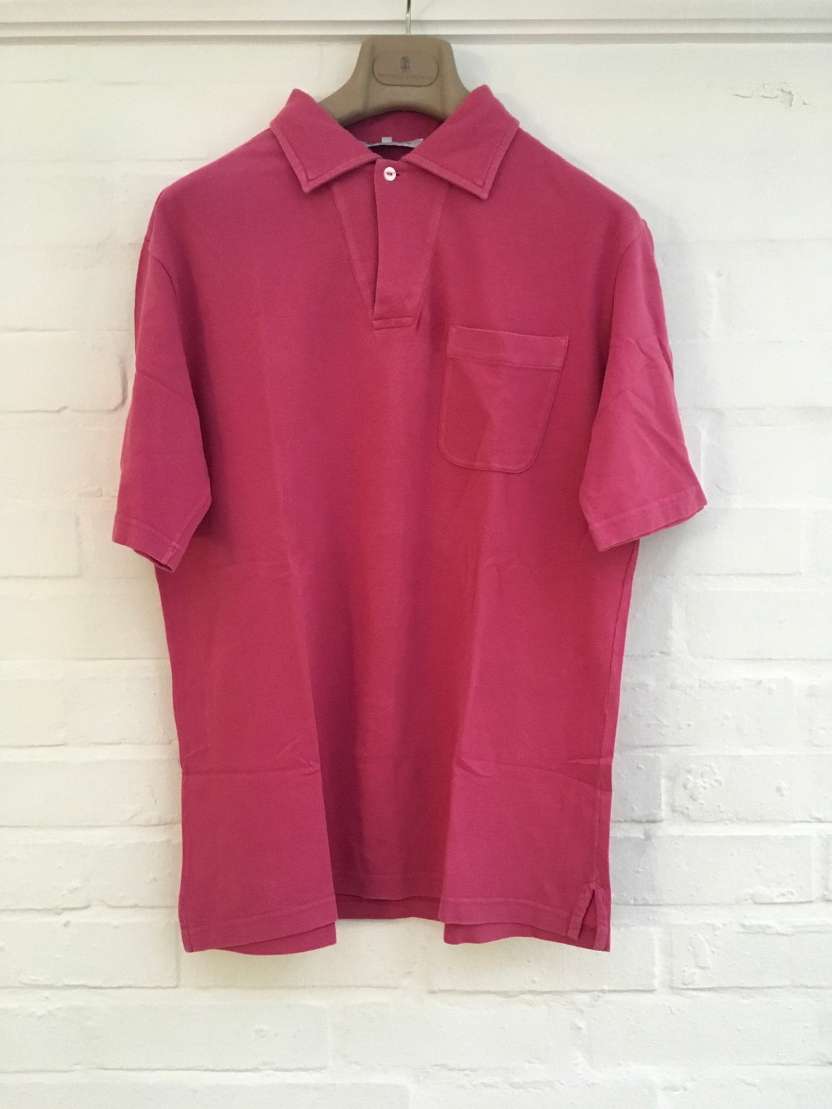LORO PIANA Cotton-Piqué Polo Shirt Top T-shirt Size M MEDIUM men