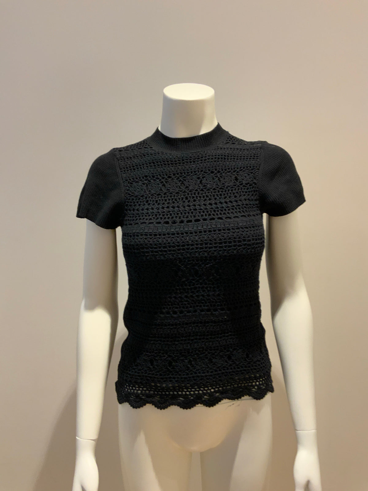 Cynthia Cynthia Steffe Crochet Top Sweater Knit Jumper Size XS ladies