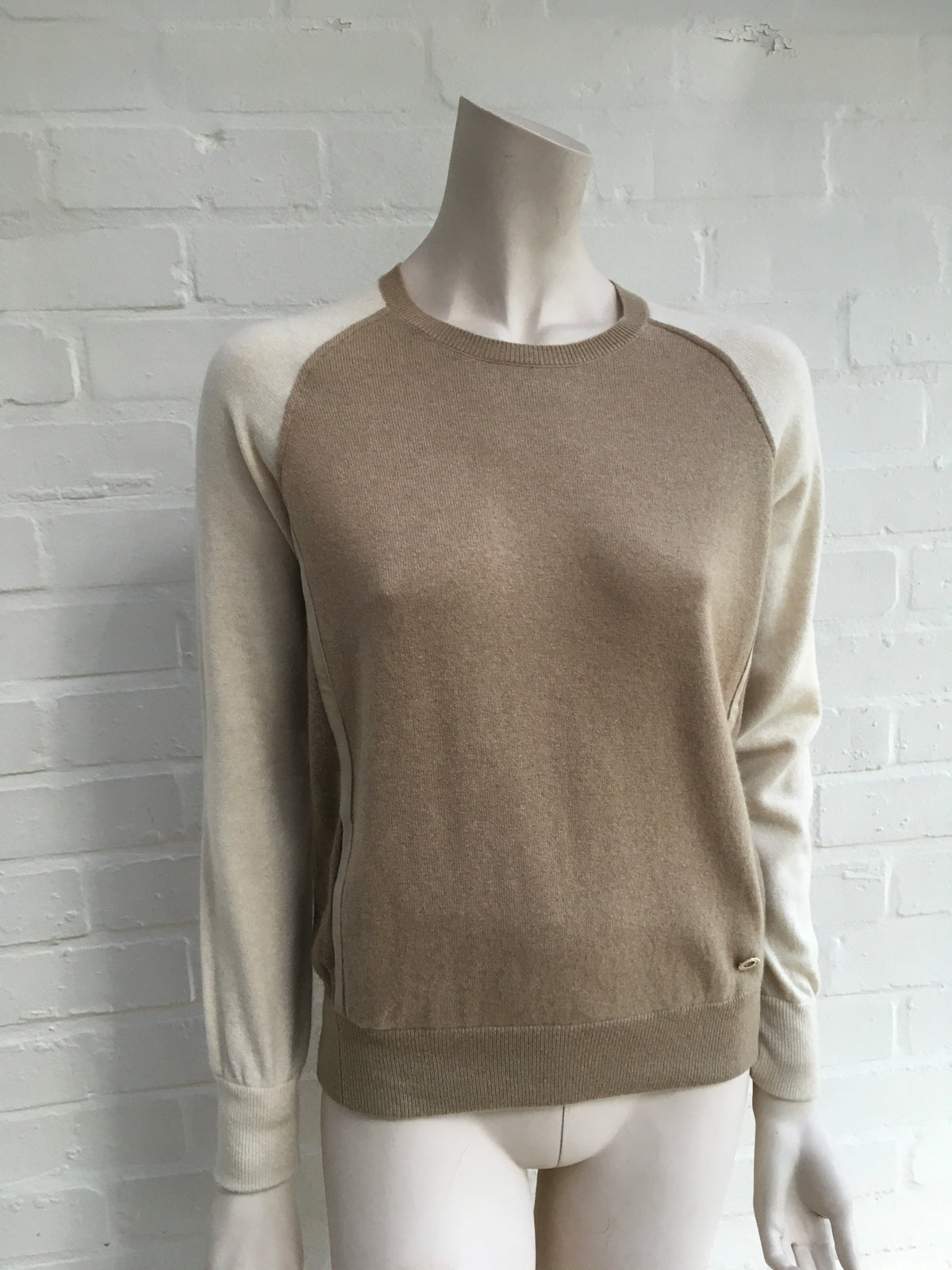Loro Piana Ladies BABY CASHMERE Colorblock Jumper Sweater Pullover I 38 XS ladies