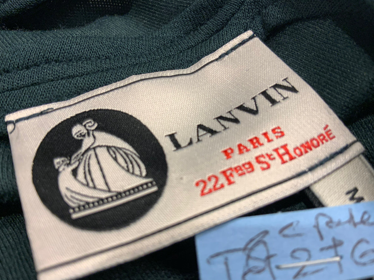 LANVIN cowel neck viscose&cashmere knit dress sweaterdress F 38 UK10 US 6 ladies