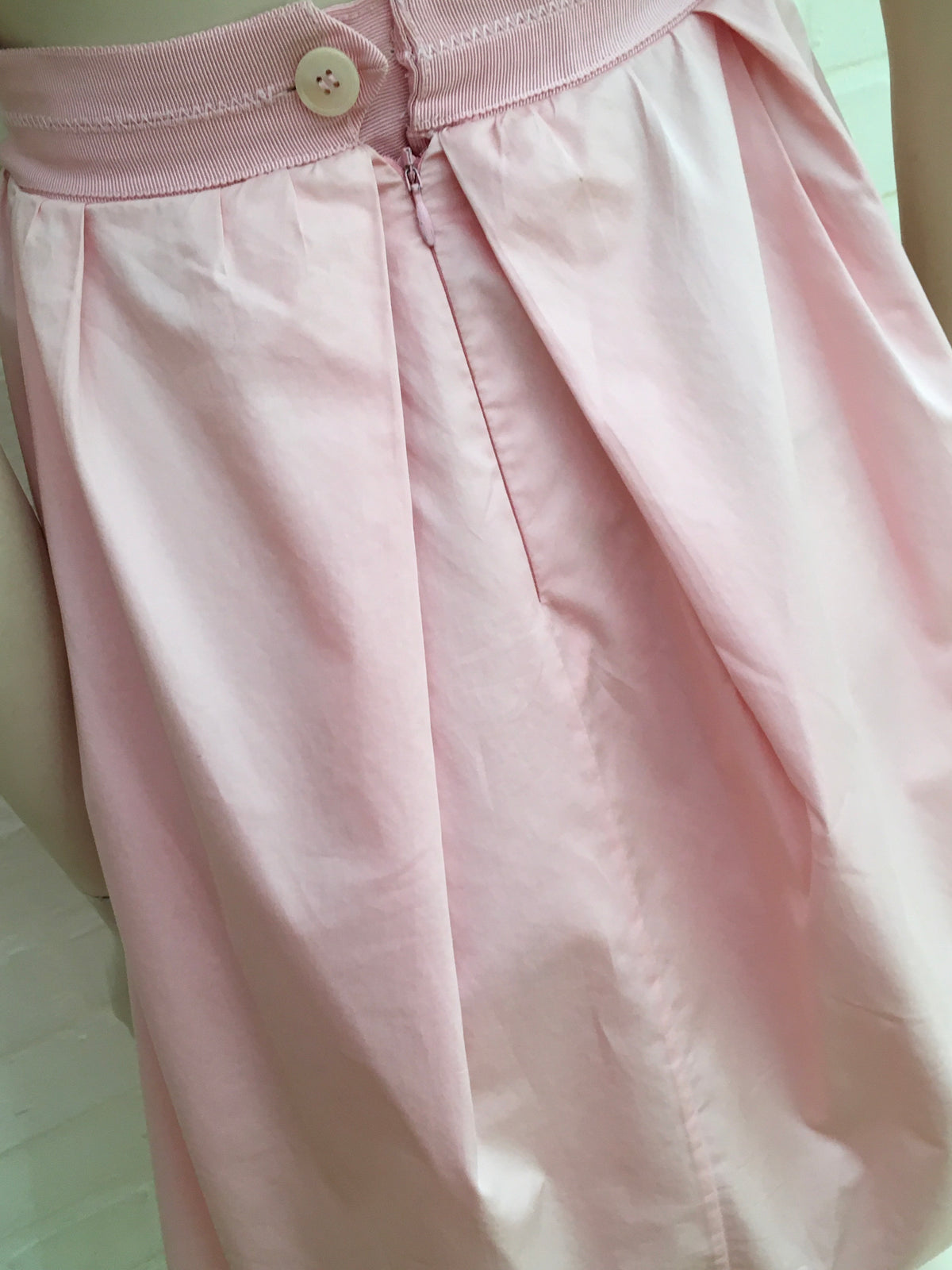 Carven Open-back Pink cotton dress FR 34 ladies