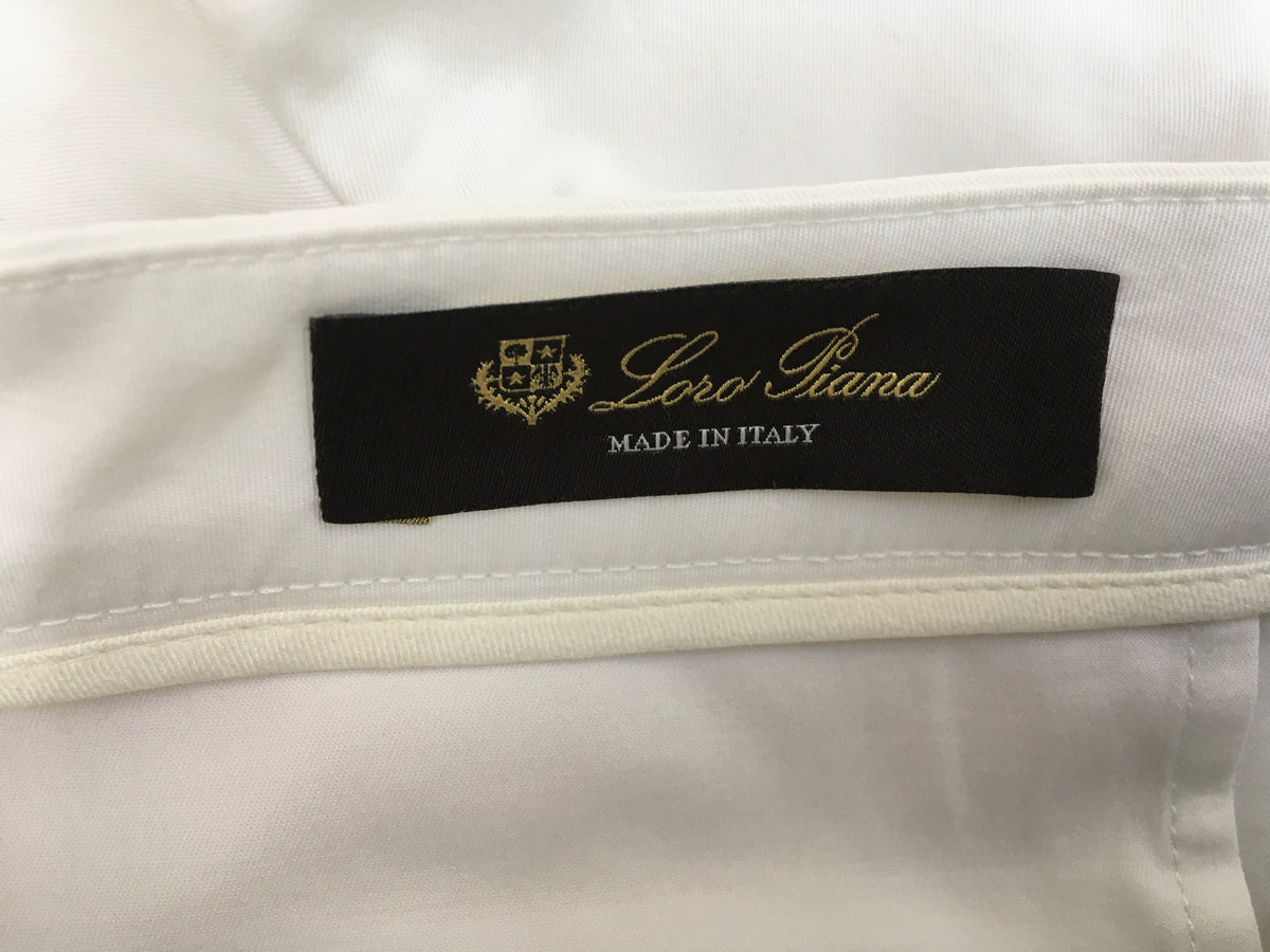 LORO PIANA Women's White Casual Trousers Pants I 46 UK 14 US 10 ladies