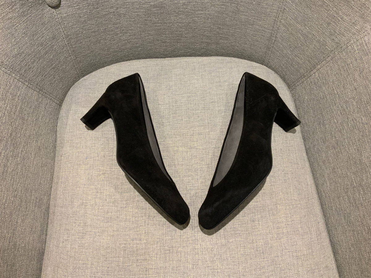STUART WEITZMAN Russell & Bromley court suede pumps Size 37.5 UK 4.5 US 7.5 ladies