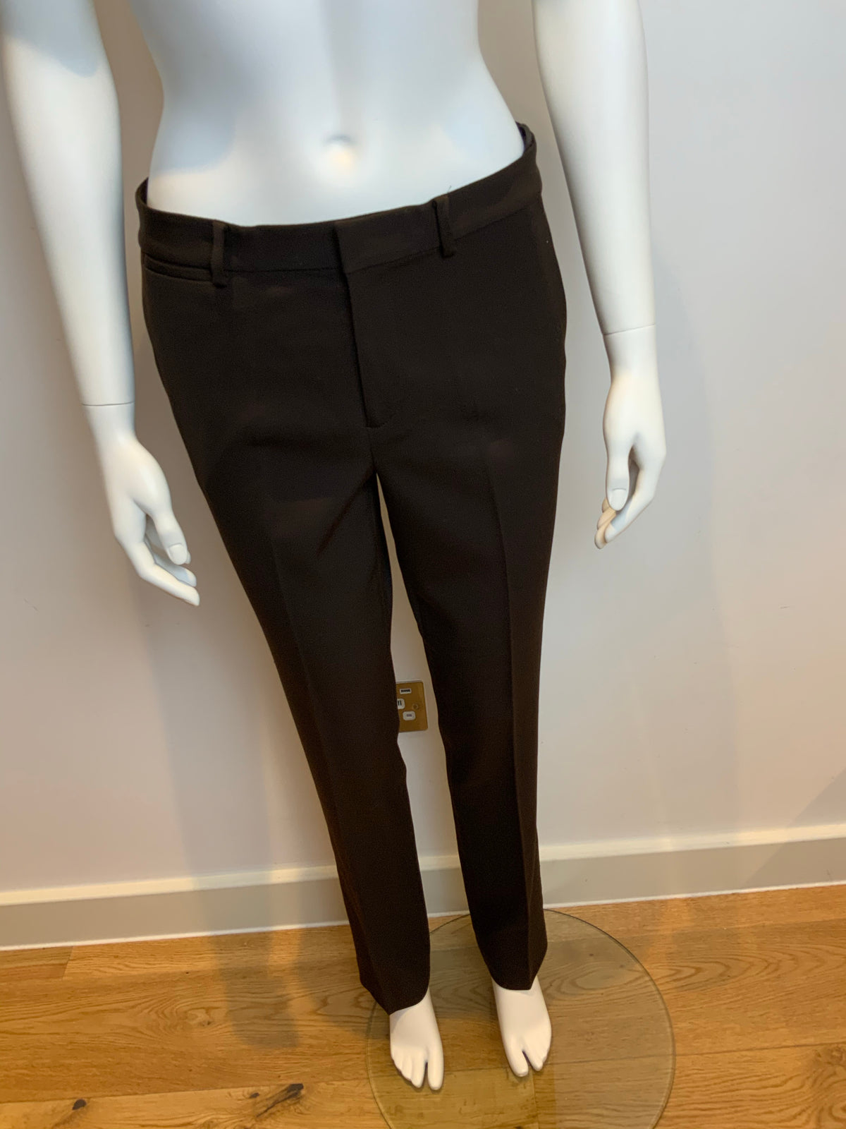 Ralph Lauren Lauren Brown Wool Pants Trousers Size US 8 UK 12 L LARGE ladies