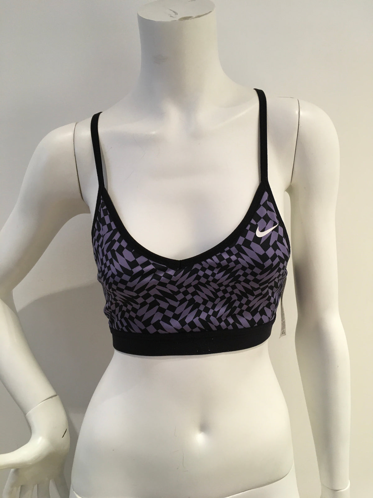 Nike Women's Pro Indy Checker Sports Bra Size M medium ladies