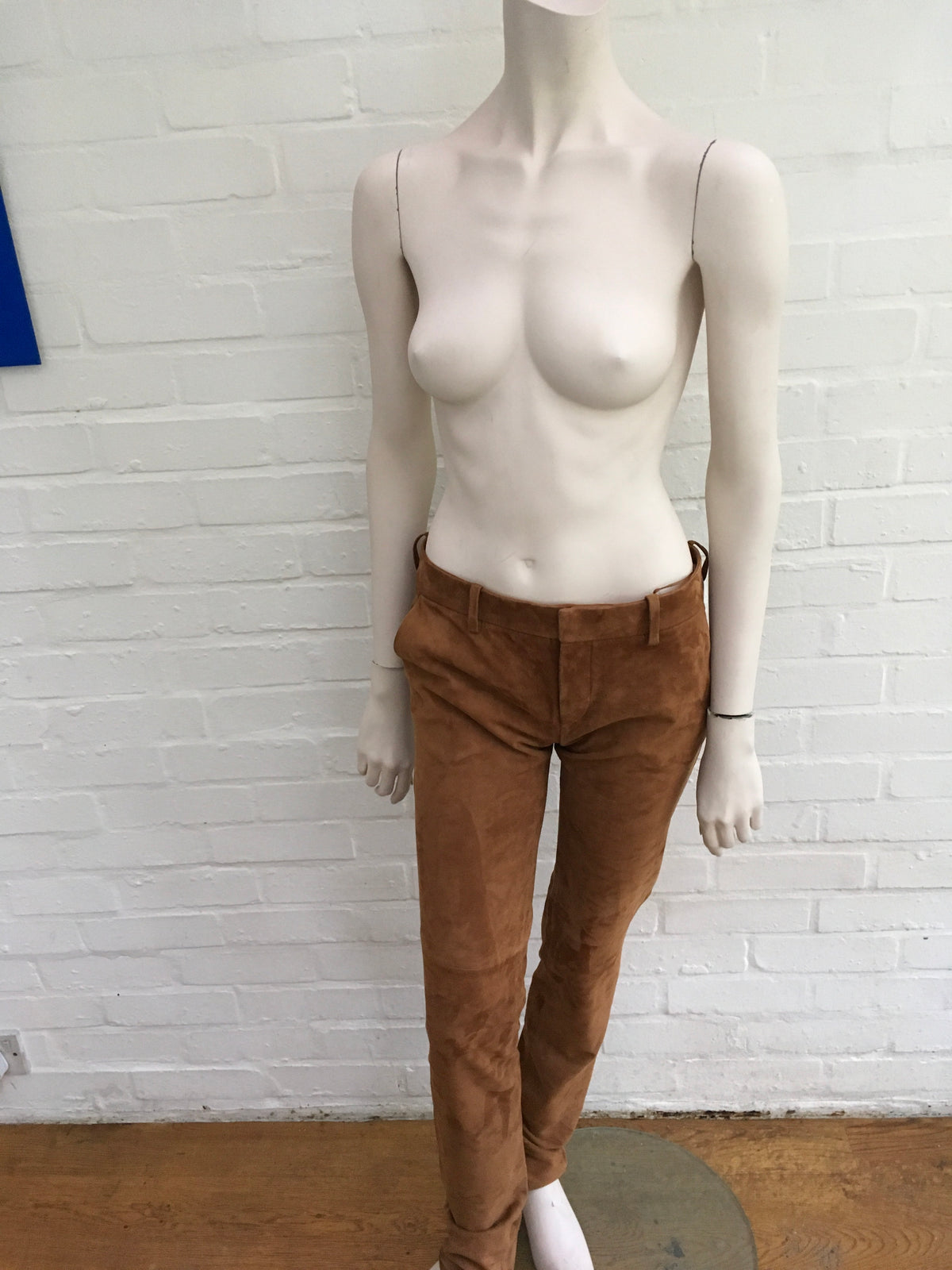 Ralph Lauren Runaway Sydney Suede - Caramel Pants Trousers Ladies