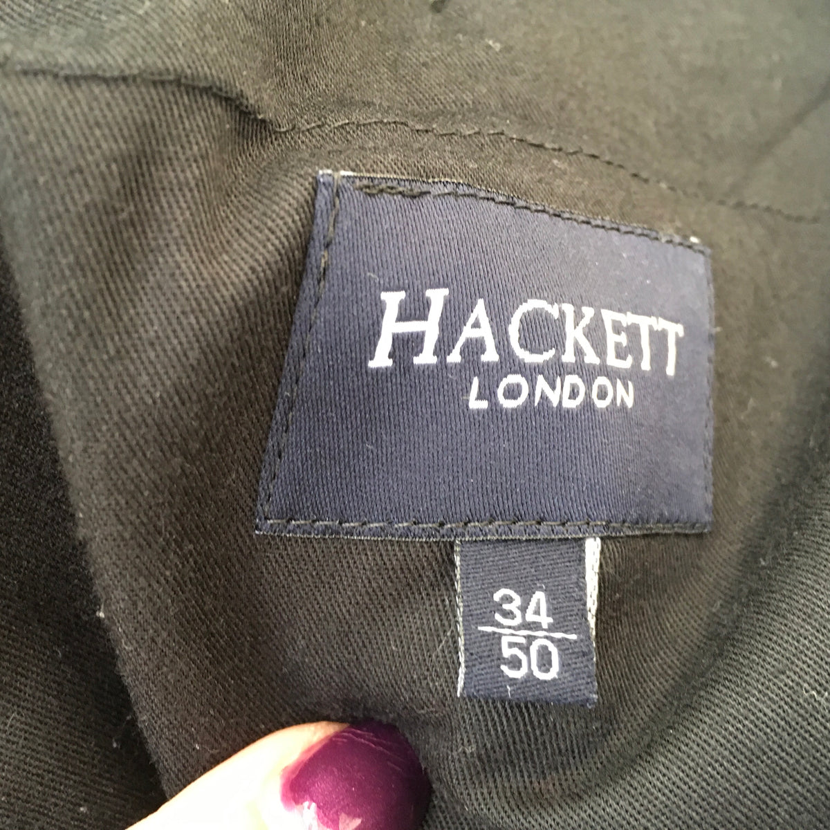 HACKETT LONDON Navy Virgin Wool Extrafine Suit 2 Pieces Men