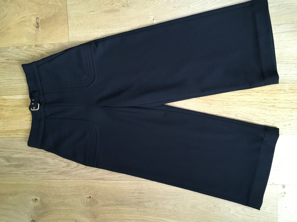 RED VALENTINO BLACK CULLOT WITH BELT DETAIL PANTS TROUSERS SIZE I 38 Ladies