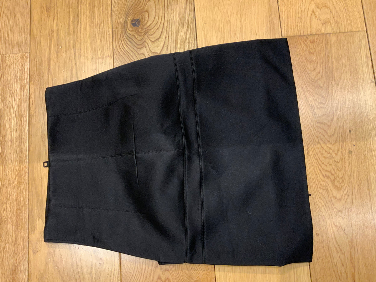 ICONIC Givenchy Black Mini High Waisted Skirt Size US 0 UK 4 XXS ladies